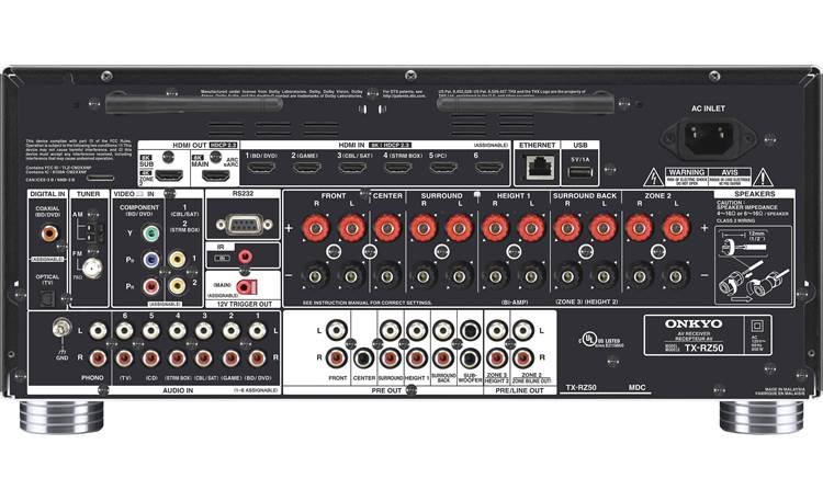 onkyo tx-rz50 back