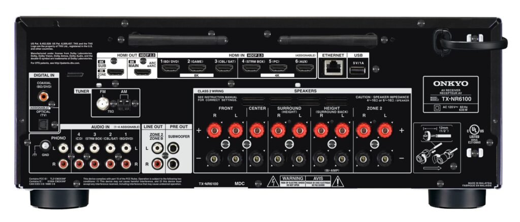 onkyo tx-nr6100 back